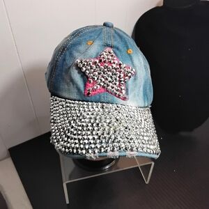 Sparkling Star Denim Kids Cap